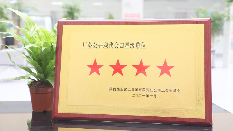 富平公司榮獲陜煤集團“廠(chǎng)務(wù)公開(kāi)職代會(huì )四星級單位”