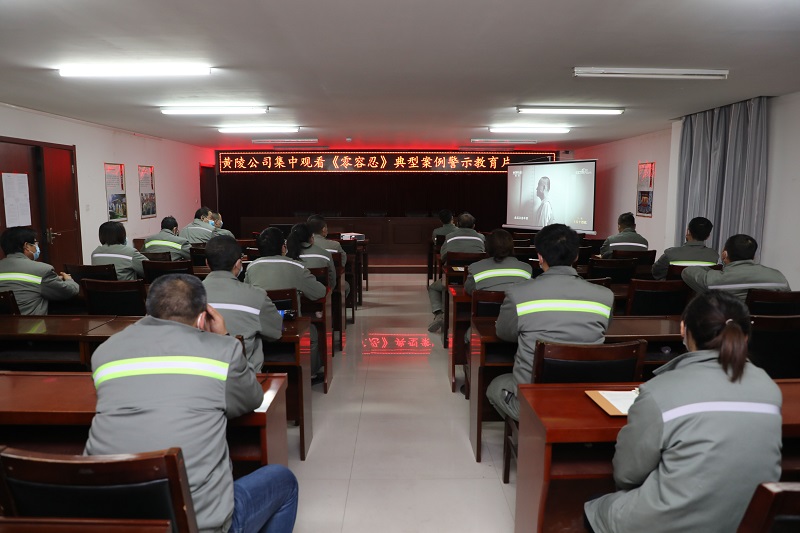 黃陵公司：以案說(shuō)廉 以廉促企——黃陵公司組織觀(guān)看《零容忍》電視專(zhuān)題片