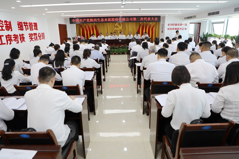 黨建領(lǐng)航聚合力 克難攻堅譜新篇 奮力實(shí)現公司“十四五”高質(zhì)量發(fā)展——中國共產(chǎn)黨陜西生態(tài)水泥股份有限公司第二次代表大會(huì )隆重召開(kāi)