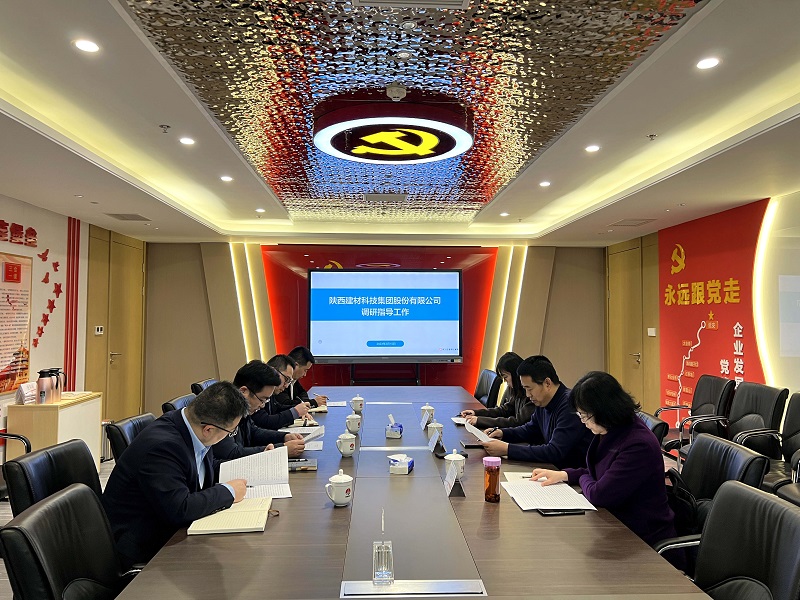 陜西建材科技公司黨委副書(shū)記、總經(jīng)理周紅到智引公司調研指導工作