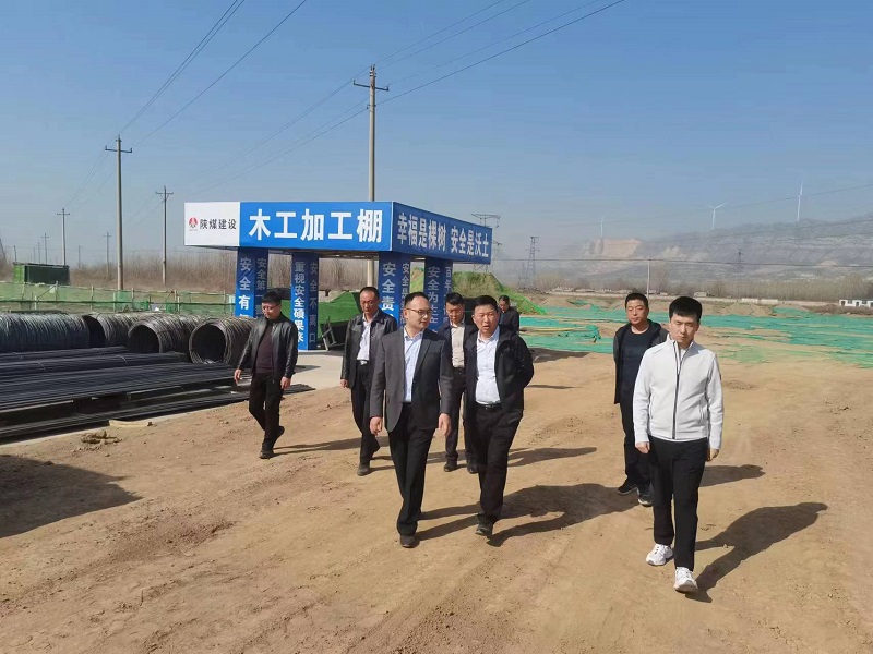 陜西建材科技公司副總工程師蘇富平一行到龍門(mén)綠碳公司檢查指導工作