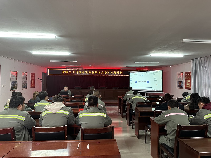 黃陵公司召開(kāi)科技研發(fā)統計業(yè)務(wù)培訓會(huì )