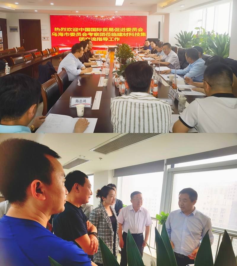 烏海市貿促會(huì )一行到陜西建材科技公司考察交流