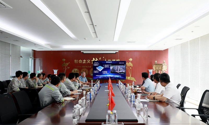 陜西建材科技公司副總經(jīng)理時(shí)啟林一行到富平公司調研指導工作