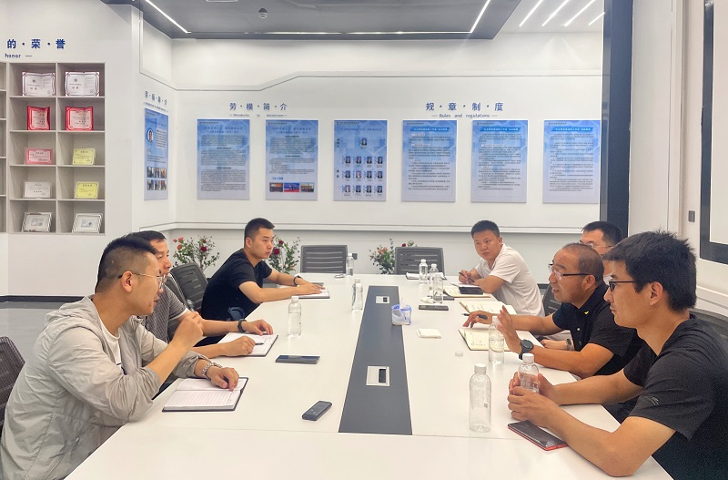 寧夏環(huán)保集團及中國工業(yè)固廢網(wǎng)一行到神木恒穩公司交流座談