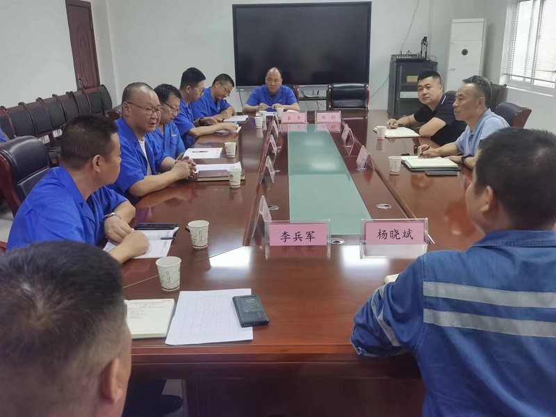 陜西建材科技公司副總經(jīng)理王琦一行到賽柯瑞思公司調研指導工作