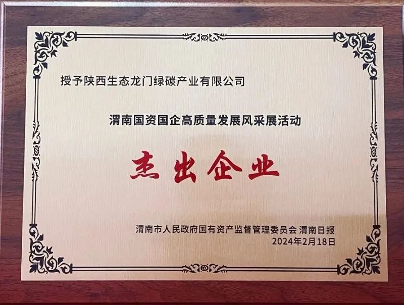 龍門(mén)綠碳公司被評為“高質(zhì)量發(fā)展杰出國有企業(yè)”