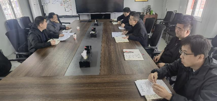 王琦一行到黃陵新材公司調研指導工作