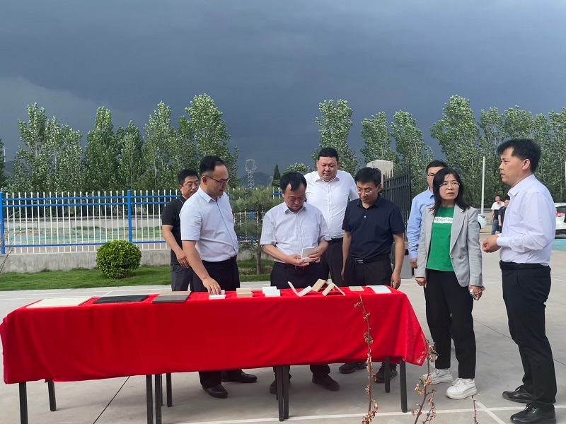 省自然資源廳董普選一行來(lái)龍門(mén)綠碳公司進(jìn)行調研指導工作